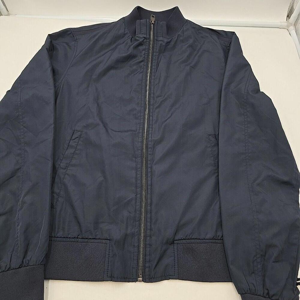 Men’s Zara Technical Light Urban Medium Sporty Navy Blue Bomber Jacket‎